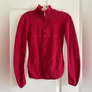 Vintage Tommy Hilfiger quarter zip sweater — size S